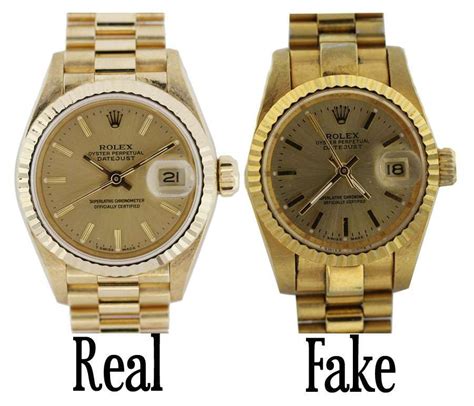 fake gold rolex womens|rolex real vs fake.